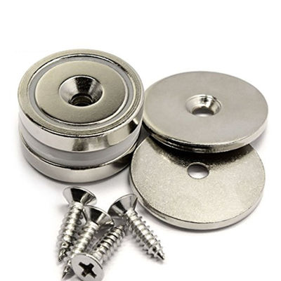 Neodymium Magnet Custom Cup Tool Holder with Countersunk Screw Bolt ISO9001 Certified