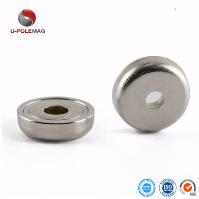 Neodymium Magnet Custom Cup Tool Holder with Countersunk Screw Bolt ISO9001 Certified