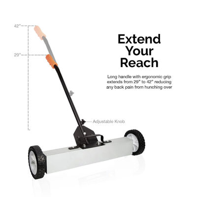 Light Hand Push Type Metal Street Sweeper for Customer's Road Magnet Sweeping