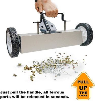 Light Hand Push Type Metal Street Sweeper for Customer's Road Magnet Sweeping