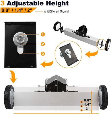 Light Hand Push Type Metal Street Sweeper for Customer's Road Magnet Sweeping