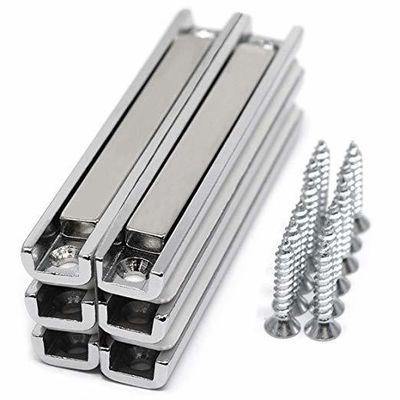 Permanent Neodymium Channel Fastening Magnet with Countersunk Holes and Plastic Spacer