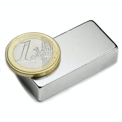 40*20*10mm N52 Neodymium Block Magnet with Axial Magnetism Direction and ±1% Tolerance