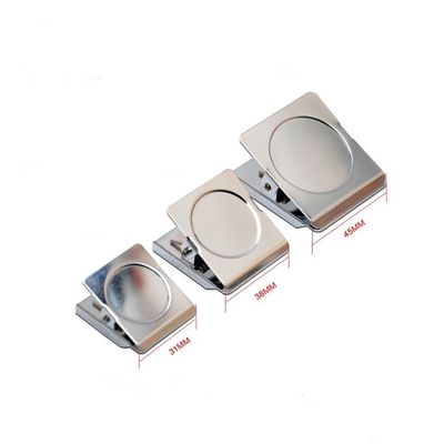 31mm / 38mm / 45mm Stainless Steel Clip/Clamp Refrigerator Magnets for Home or Office