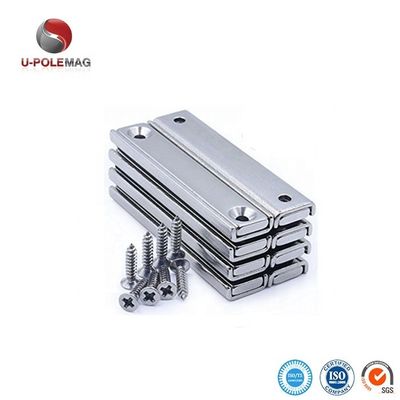 LSCM-60 60x13.5x5mm Ndfeb Neodymium Iron Boron Permanent Magnet with M6 Hole Size