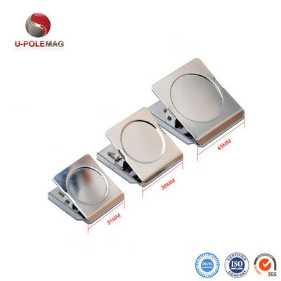 31mm / 38mm / 45mm Stainless Steel Clip/Clamp Refrigerator Magnets for Home or Office