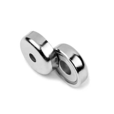 Processing Service Countersinking 9mm N52 Neodymium Flat Pot Magnet with and Good