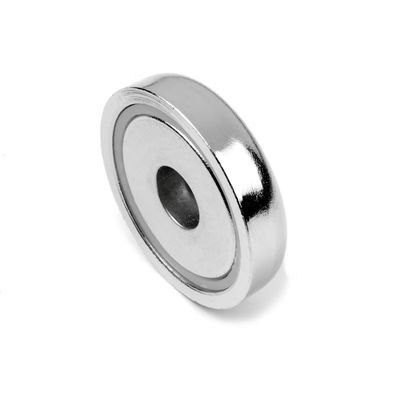 32mm Neodymium Pot Magnet with Countersunk Hole 32kg Pull Capacity 1.26 inch Diameter