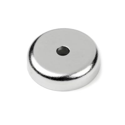32mm Neodymium Pot Magnet with Countersunk Hole 32kg Pull Capacity 1.26 inch Diameter
