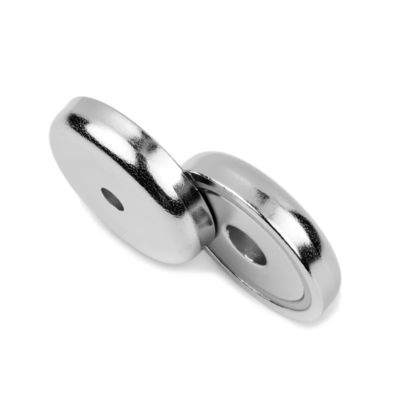 32mm Neodymium Pot Magnet with Countersunk Hole 32kg Pull Capacity 1.26 inch Diameter