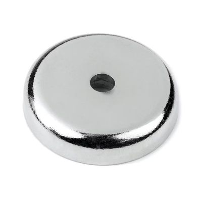 D42mm Pot Magnet with Round Cup Neodymium Magnetic Base and Strong Displacement Force