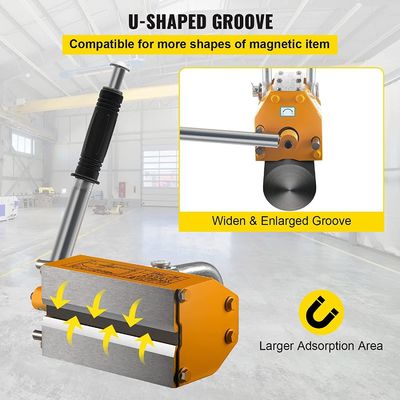 1000 kg Portable Manual Permanent Magnetic Lifter Ideal for Heavy Duty Lifting Tasks