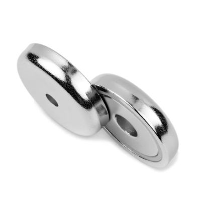 D42mm Pot Magnet with Round Cup Neodymium Magnetic Base and Strong Displacement Force