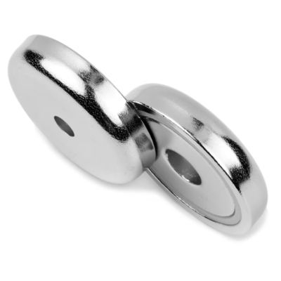 35 LB Pull Power Mounting Magnets featuring Counterbored Hole and Pot Diameter D 60 mm