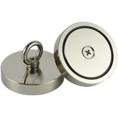 Industrial Double Side Round Searching Magnet with Strong Pulling Force NdFeb Grade