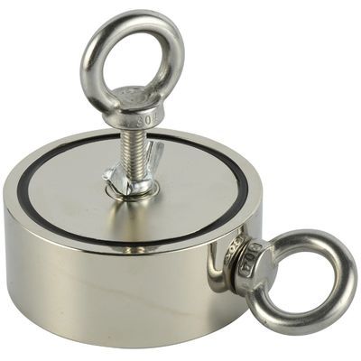Industrial Double Side Round Searching Magnet with Strong Pulling Force NdFeb Grade