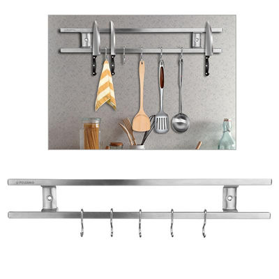 Convenient Square Tube Magnetic Knife Holder with 304 Stainless Steel and NdFeB Magnet