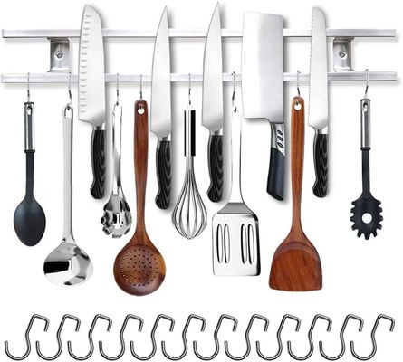Convenient Square Tube Magnetic Knife Holder with 304 Stainless Steel and NdFeB Magnet