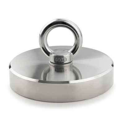 Super Strong Fishing Magnet Kit with Pull Force of 2200 LBS and Q235 Round Steel Cup