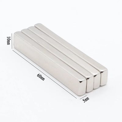 Grade N42 Powerful Neodymium Rare Earth Bar Magnet Manufacturing Method Sintered
