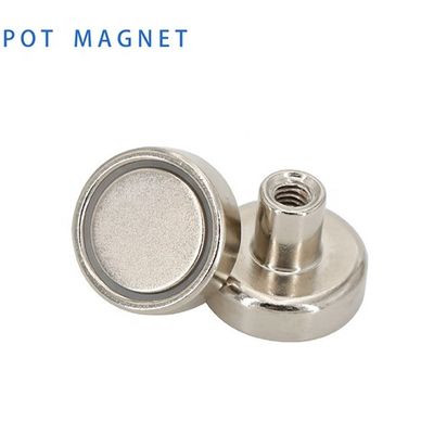 Composite Material Round NdFeB Magnet Neodymium Pot Magnet D60mm with 160kg Force