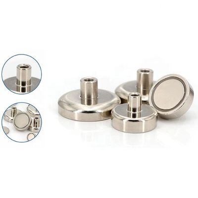 Composite Material Round NdFeB Magnet Neodymium Pot Magnet D60mm with 160kg Force