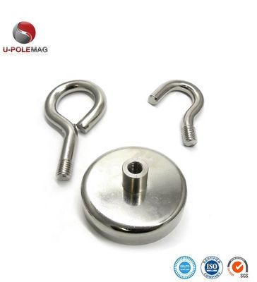 Composite Material Round NdFeB Magnet Neodymium Pot Magnet D60mm with 160kg Force