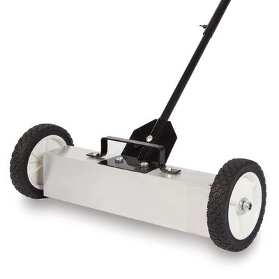 Convenient Push-Type Magnetic Pick Up Sweeper with 30-50 Lbs Pull Force and Wheels