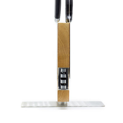 Oak Magnetic Knife Holder Set with Magnetic Holder and Knife Sharpener Sustainable Design