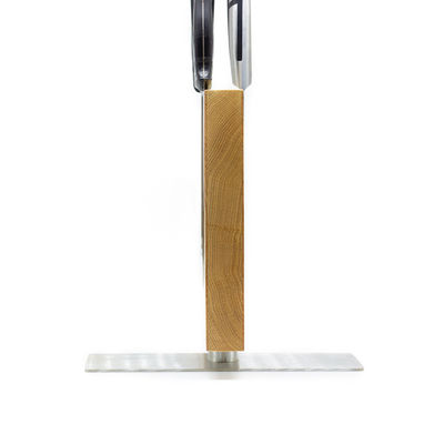 Oak Magnetic Knife Holder Set with Magnetic Holder and Knife Sharpener Sustainable Design