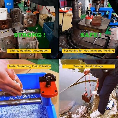 300kg Max Pull Force On/Off Magnet 2kg Self Weight for Multipurpose Lifting Solutions