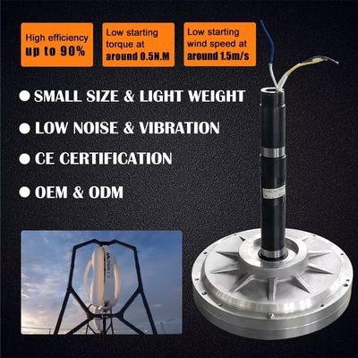 Custom Output Voltage 3kw 220v Vertical Axial Wind Turbine Generator for Sales