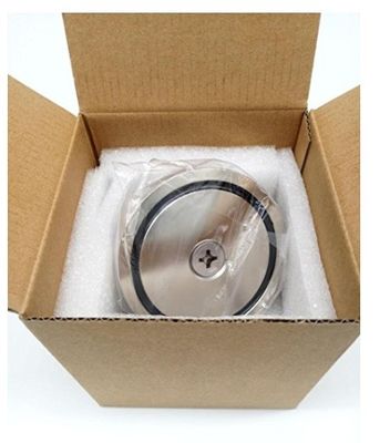 A3 steel NdFeB magnet 148 LBS 67 KG Pulling Force D48mm Rare Earth POT Magnet with Eyebolt