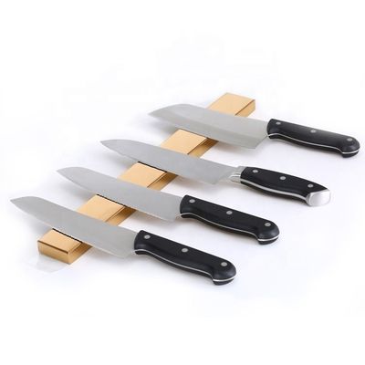 Outdoor Room Space Release Golden Color Titanium Magnetic Knife Bar 400x45x15mm Size