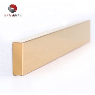 Outdoor Room Space Release Golden Color Titanium Magnetic Knife Bar 400x45x15mm Size