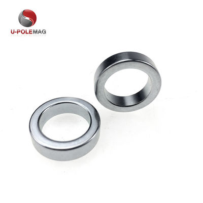 Gold Coated Neodymium Radial Magnetized Big Ring Magnet for in Industrial Applications