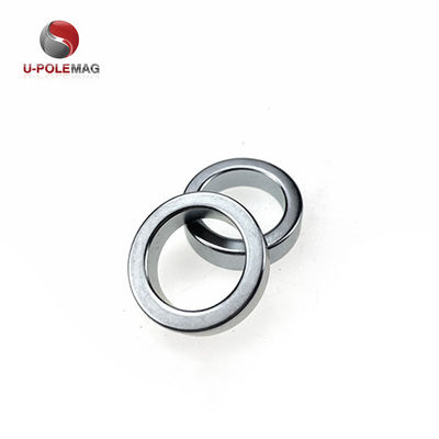 Gold Coated Neodymium Radial Magnetized Big Ring Magnet for in Industrial Applications