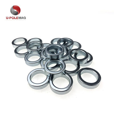 Gold Coated Neodymium Radial Magnetized Big Ring Magnet for in Industrial Applications