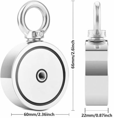 Super Strong Neodymium Magnet Fishing Kit with 2000 LBS Pull Force and Precise Tolerance