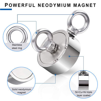 Super Strong Neodymium Magnet Fishing Kit with 2000 LBS Pull Force and Precise Tolerance