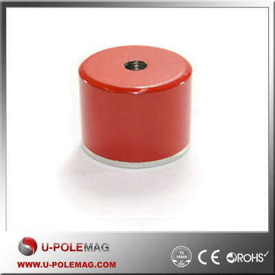 D25.4x21 Alnico Round Base Cup Pot Magnet with Hole Grade AlNiCo Magnet