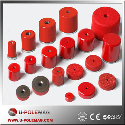D25.4x21 Alnico Round Base Cup Pot Magnet with Hole Grade AlNiCo Magnet