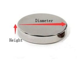 6.11g NdFeB Grade Super Strong Round Disc Neodymium Magnet for Science Experiments