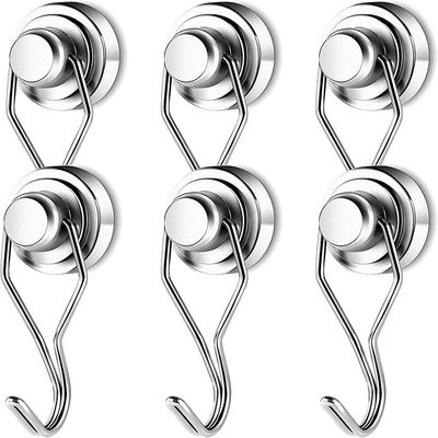 Strong Pull Force Pot Magnet with 180 Free Rotation Swivel Hook and Customized Design