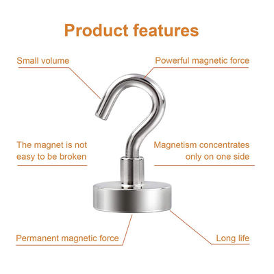 Sample Lead Time 10-20 Days D27x7mm Strong Magnetic Hooks for Home Office and Garage