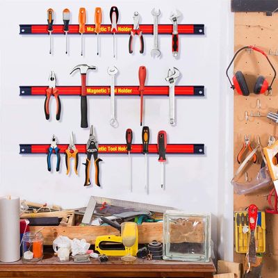 Neodymium Magnet 18'' Tool Holder Magnetic Wall Mount Organizer for Garage/ Workshops