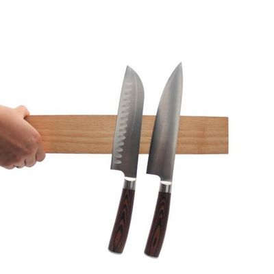Wood Magnet Strip Rack Magnetic Knife Holder Magnetic Suction Hang Lever Kitchen Accessory