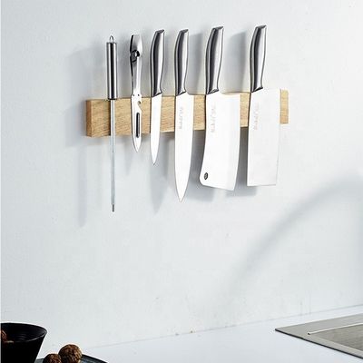 Wood Magnet Strip Rack Magnetic Knife Holder Magnetic Suction Hang Lever Kitchen Accessory