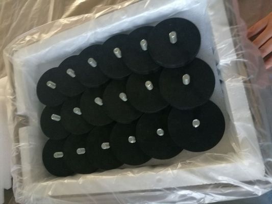 Easy to Install D43 D66 D88mm Rubber Coated POT Mounting Magnet With Internal Thread
