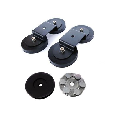 Rubber Coated Pot Magnet Neodymium Rubber Magnet D36*6mm-M6 Permanent Powerful Punching